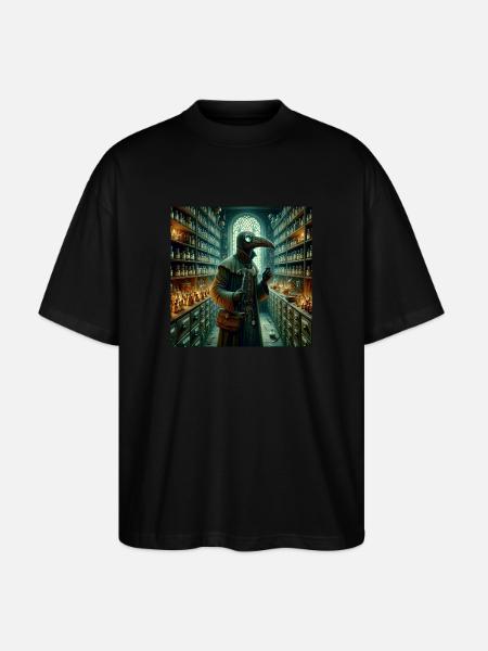 Pest Doktor - Stanley/Stella Oversized Unisex Bio T-Shirt Blaster 2.0 - Schwarz