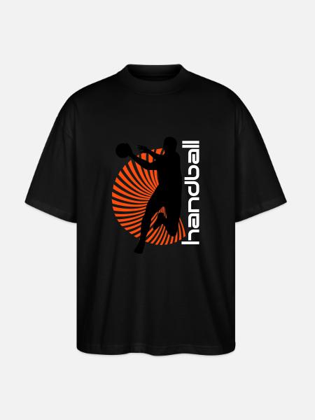 Spirale Handballer - Stanley/Stella Oversized Unisex Bio T-Shirt Blaster 2.0 - Schwarz