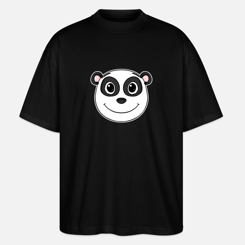 Panda - Stanley/Stella Oversized Unisex Bio T-Shirt Blaster 2.0 - Schwarz