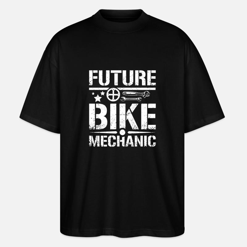 Futur mécanicien de vélo - T-shirt bio Blaster 2.0 coupe oversize Stanley/Stella Unisexe - noir