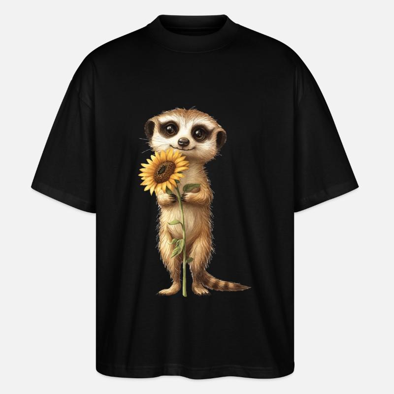 Roter Panda - Stanley/Stella Oversized Unisex Bio T-Shirt Blaster 2.0 - Schwarz
