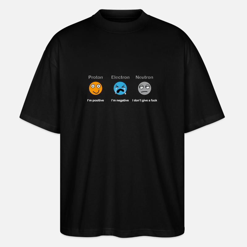 Proton Electron Neutron - Stanley/Stella Oversized Unisex Bio T-Shirt Blaster 2.0 - Schwarz