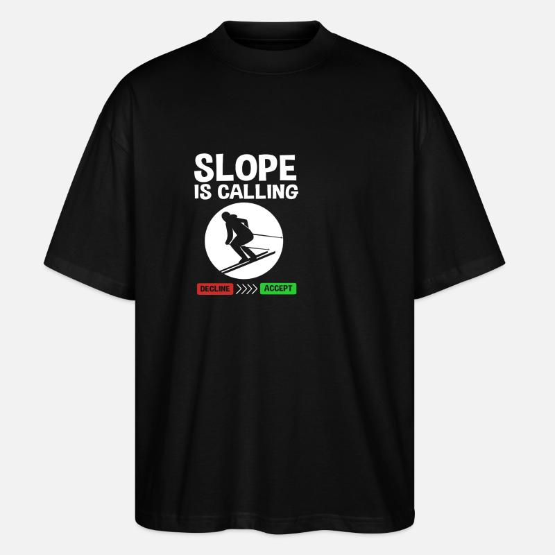 Ski Skiurlaub - Stanley/Stella Oversized Unisex Bio T-Shirt Blaster 2.0 - Schwarz