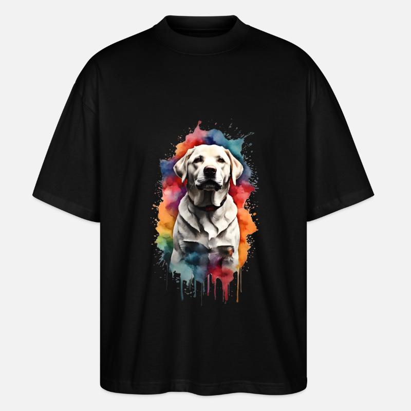 Labrador Retriever - Stanley/Stella Oversized Unisex Bio T-Shirt Blaster 2.0 - Schwarz
