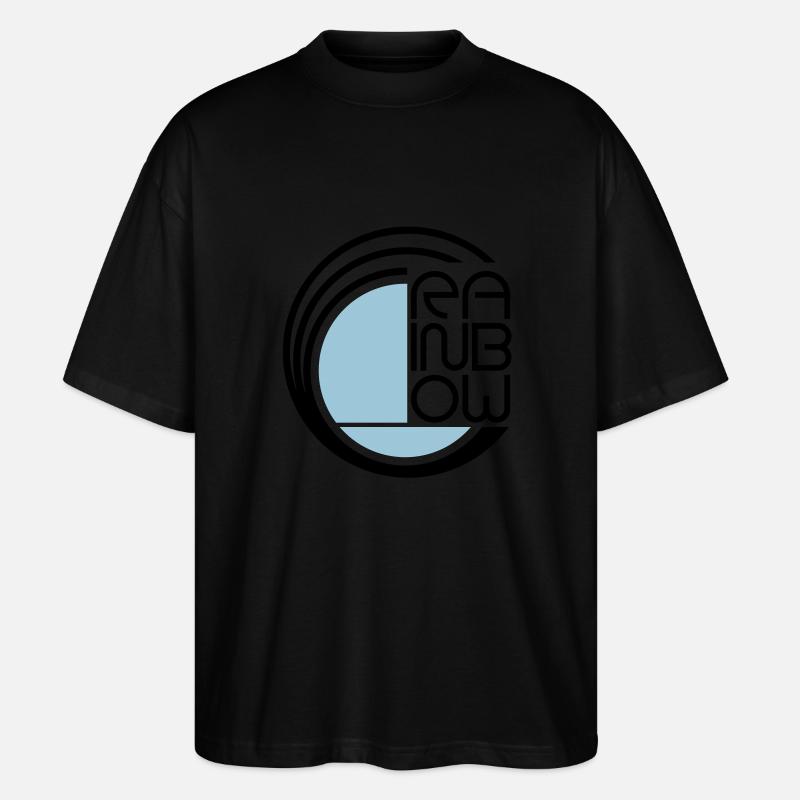 Rainbow Logo symbol - Stanley/Stella Oversized Unisex Bio T-Shirt Blaster 2.0 - Schwarz