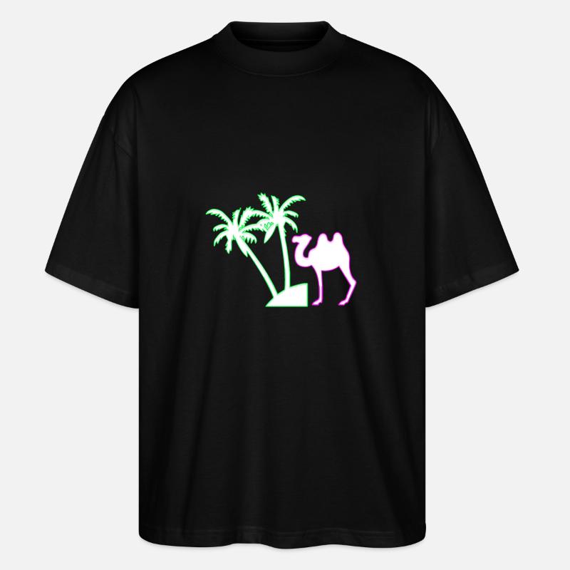 Kamel - Stanley/Stella Oversized Unisex Bio T-Shirt Blaster 2.0 - Schwarz