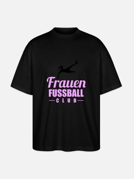 frauen fußball - Stanley/Stella Oversized Unisex Bio T-Shirt Blaster 2.0 - Schwarz