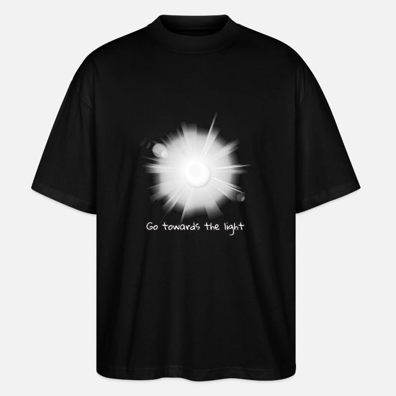 Allez vers la lumière - T-shirt bio Blaster 2.0 coupe oversize Stanley/Stella Unisexe - noir