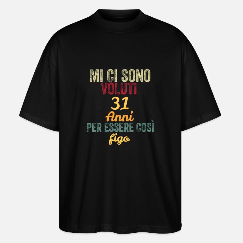 31e anniversaire - T-shirt bio Blaster 2.0 coupe oversize Stanley/Stella Unisexe - noir