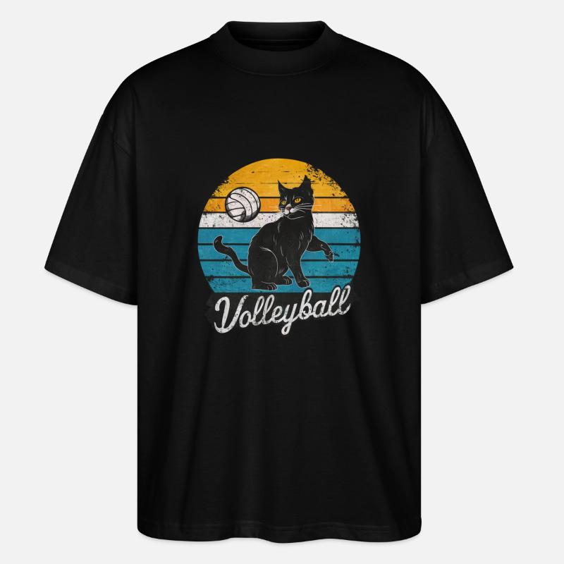 KatzeVolleyball - Stanley/Stella Oversized Unisex Bio T-Shirt Blaster 2.0 - Schwarz