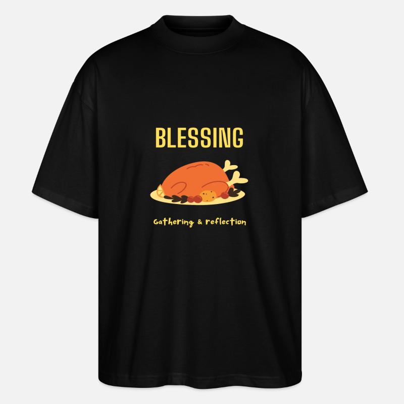 Gathering & reflection - Stanley/Stella Oversized Unisex Organic T-shirt Blaster 2.0 - black