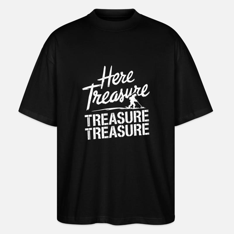 Schatzjäger Spruch für Männer - Stanley/Stella Oversized Unisex Bio T-Shirt Blaster 2.0 - Schwarz