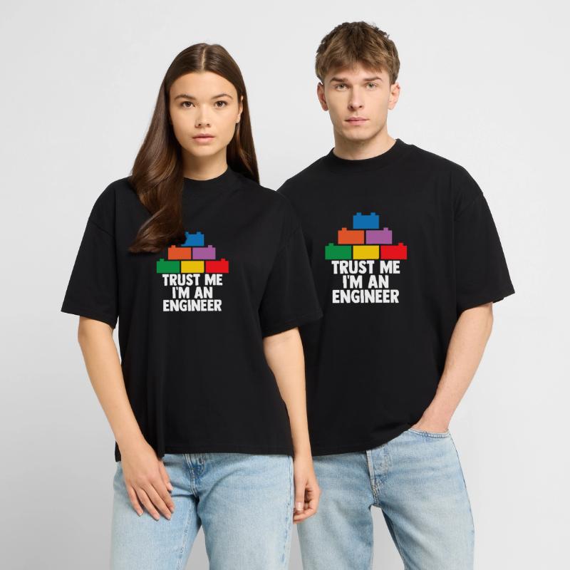 Brick Builder Brick Building Master Builder Stanley/Stella Oversized Unisex Organic T-shirt Blaster 2.0