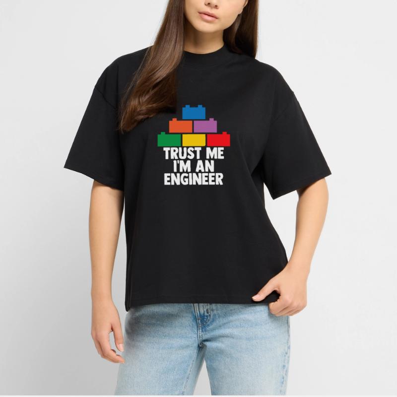 Brick Builder Brick Building Master Builder Stanley/Stella Oversized Unisex Organic T-shirt Blaster 2.0