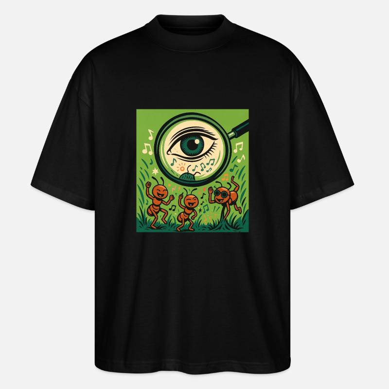 Rave Ants - Stanley/Stella Oversized Unisex Bio T-Shirt Blaster 2.0 - Schwarz