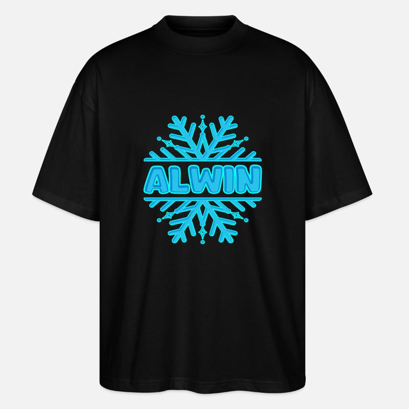 Alwin Alwin - Stanley/Stella Oversized Unisex Bio T-Shirt Blaster 2.0 - Schwarz