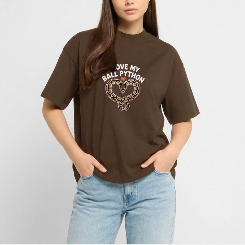 J’adore mon python royal ! Roi python T-shirt bio Blaster 2.0 coupe oversize Stanley/Stella Unisexe