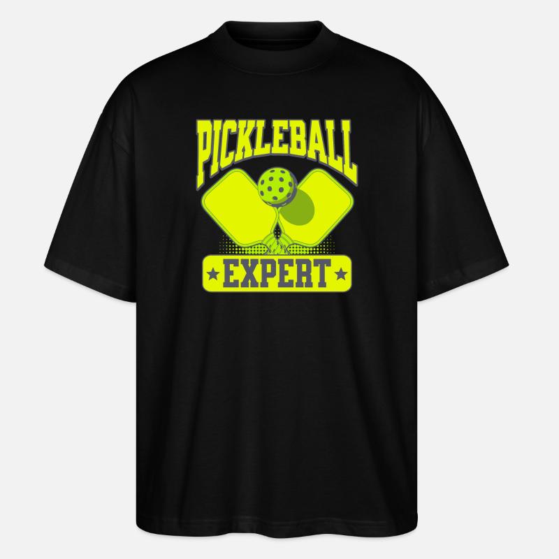 Pickleball Expert - Stanley/Stella Oversized Unisex Bio T-Shirt Blaster 2.0 - Schwarz