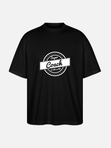 Super coach - blanc - T-shirt bio Blaster 2.0 coupe oversize Stanley/Stella Unisexe - noir
