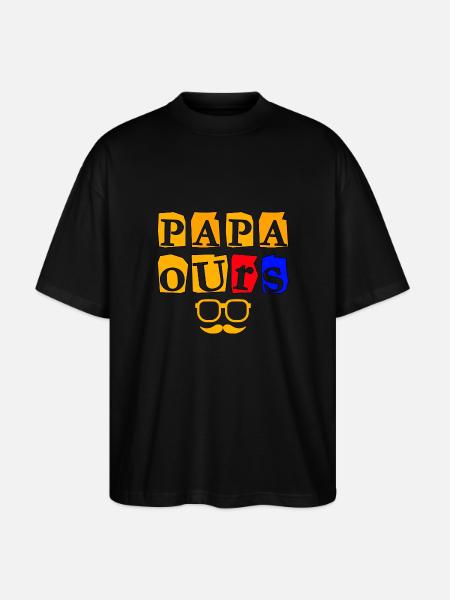 DADADDY BÄR - Stanley/Stella Oversized Unisex Bio T-Shirt Blaster 2.0 - Schwarz
