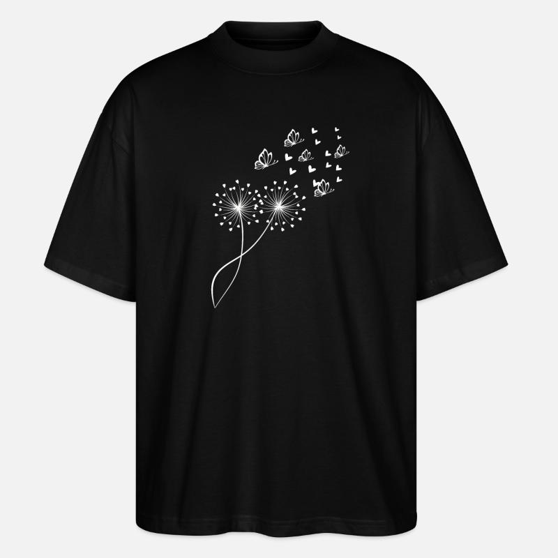 Löwenzahn. - Stanley/Stella Oversized Unisex Bio T-Shirt Blaster 2.0 - Schwarz