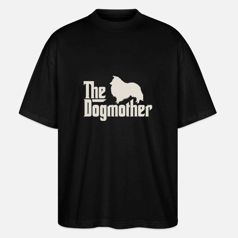 Le Dogmother - Shetland, Sheltie - T-shirt bio Blaster 2.0 coupe oversize Stanley/Stella Unisexe - noir