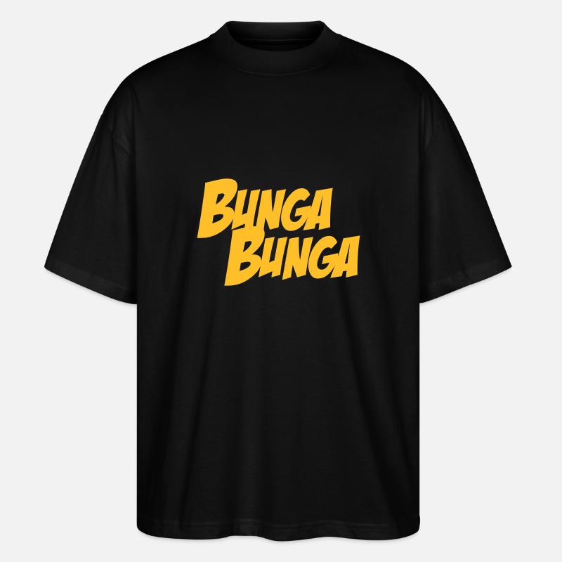 BungaBunga - Stanley/Stella Oversized Unisex Bio T-Shirt Blaster 2.0 - Schwarz