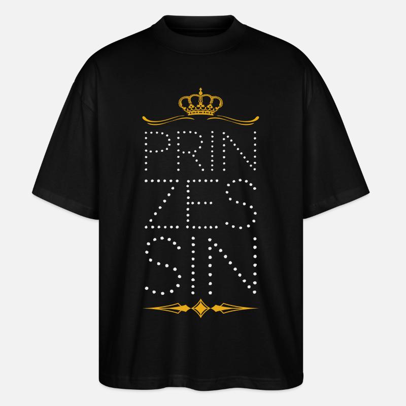 Prinzessin - Stanley/Stella Oversized Unisex Bio T-Shirt Blaster 2.0 - Schwarz