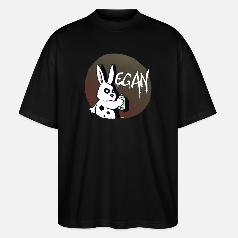 Rabbit - Stanley/Stella Oversized Unisex Bio T-Shirt Blaster 2.0 - Schwarz