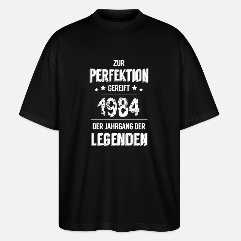 Legenden 1984 - Stanley/Stella Oversized Unisex Bio T-Shirt Blaster 2.0 - Schwarz