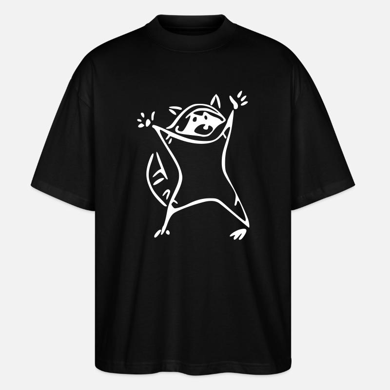 Raton laveur - raton laveur - T-shirt bio Blaster 2.0 coupe oversize Stanley/Stella Unisexe - noir