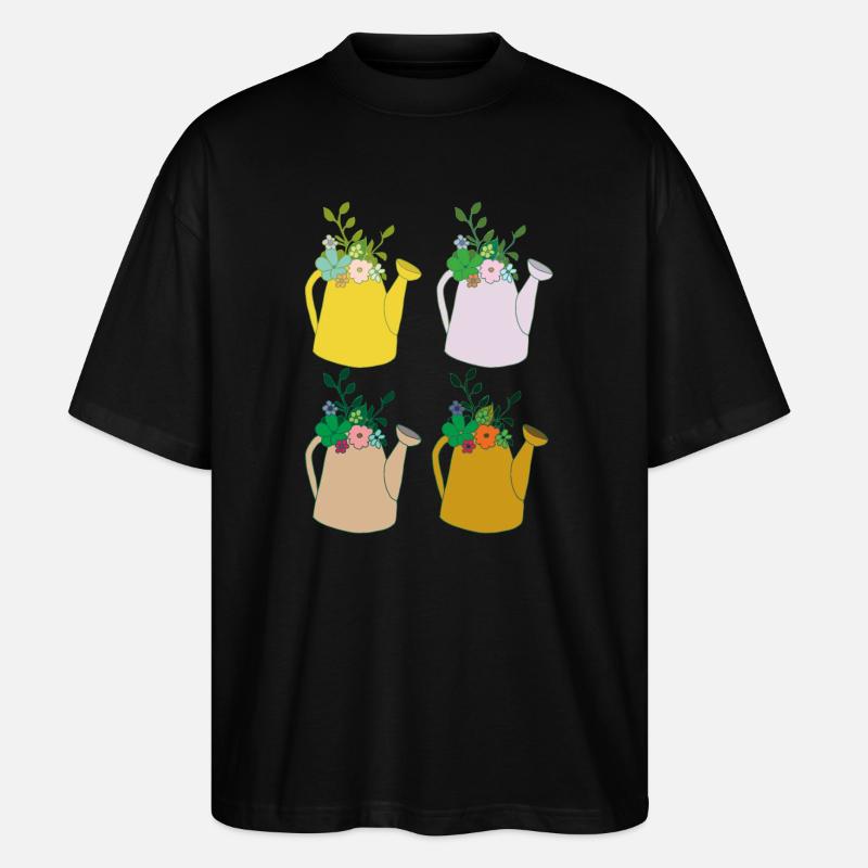 Gießkanne 4 - Stanley/Stella Oversized Unisex Bio T-Shirt Blaster 2.0 - Schwarz