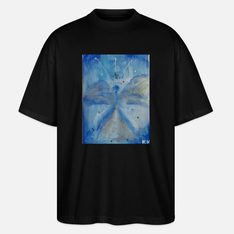 Erzengel Michael - Stanley/Stella Oversized Unisex Bio T-Shirt Blaster 2.0 - Schwarz