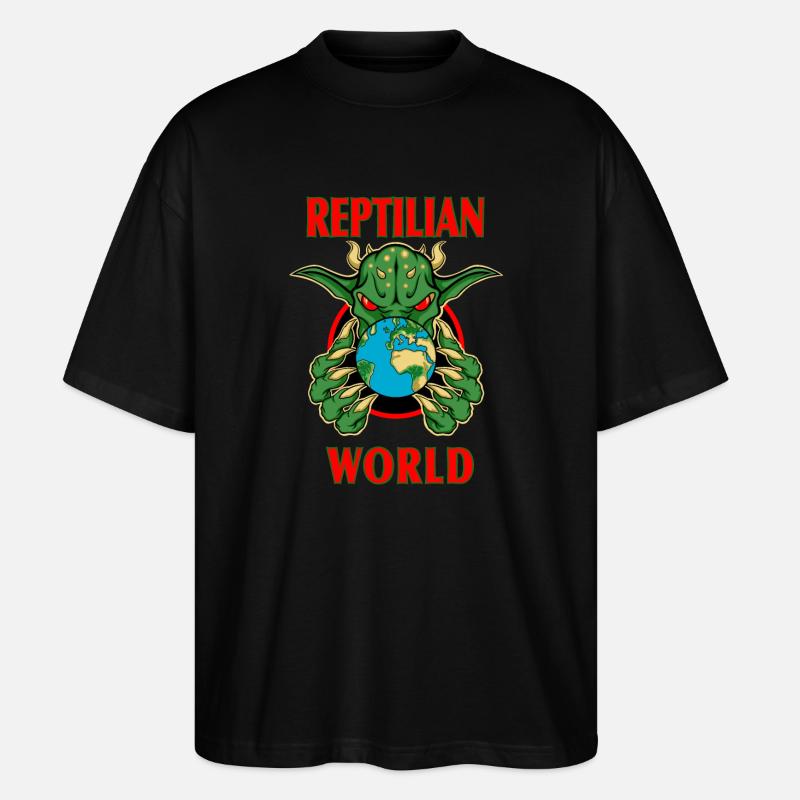 REPTILISCH - Stanley/Stella Oversized Unisex Bio T-Shirt Blaster 2.0 - Schwarz