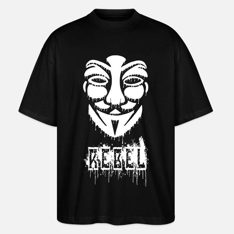 Graffiti anonyme - T-shirt bio Blaster 2.0 coupe oversize Stanley/Stella Unisexe - noir