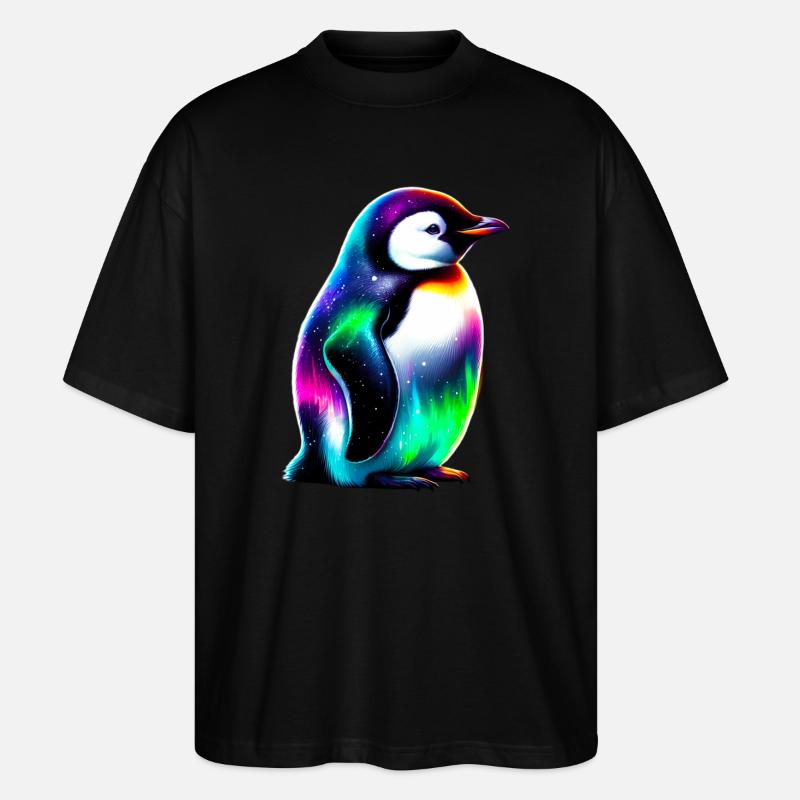 Pinguin - Stanley/Stella Oversized Unisex Bio T-Shirt Blaster 2.0 - Schwarz