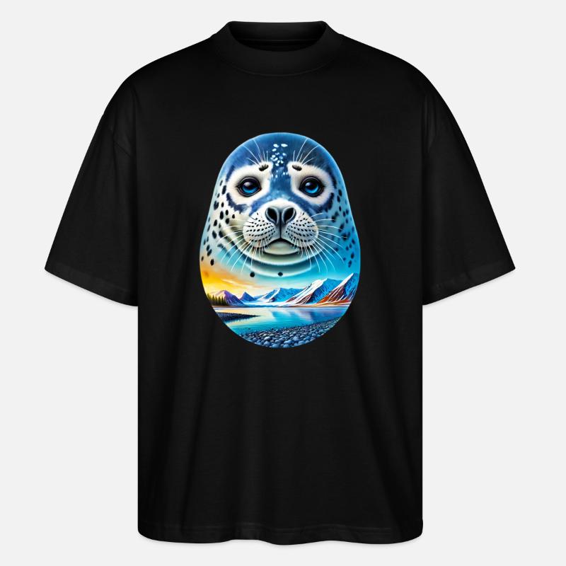 Siegel - Stanley/Stella Oversized Unisex Bio T-Shirt Blaster 2.0 - Schwarz