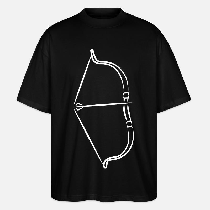 Pfeil und Bogen - Stanley/Stella Oversized Unisex Bio T-Shirt Blaster 2.0 - Schwarz
