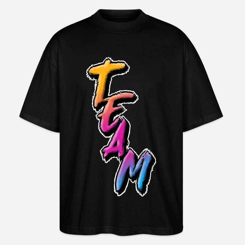 Team - Stanley/Stella Oversized Unisex Bio T-Shirt Blaster 2.0 - Schwarz
