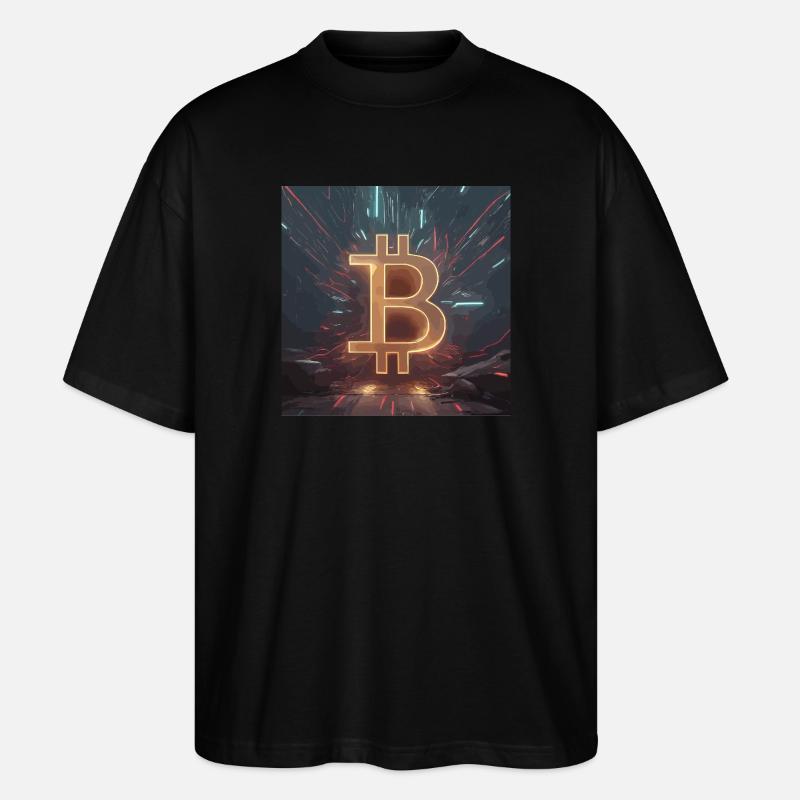 Bitcoin Power Development – Énergie dynamique - T-shirt bio Blaster 2.0 coupe oversize Stanley/Stella Unisexe - noir