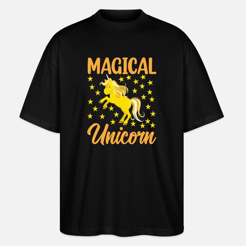 Magical Unicorn - Stanley/Stella Oversized Unisex Bio T-Shirt Blaster 2.0 - Schwarz