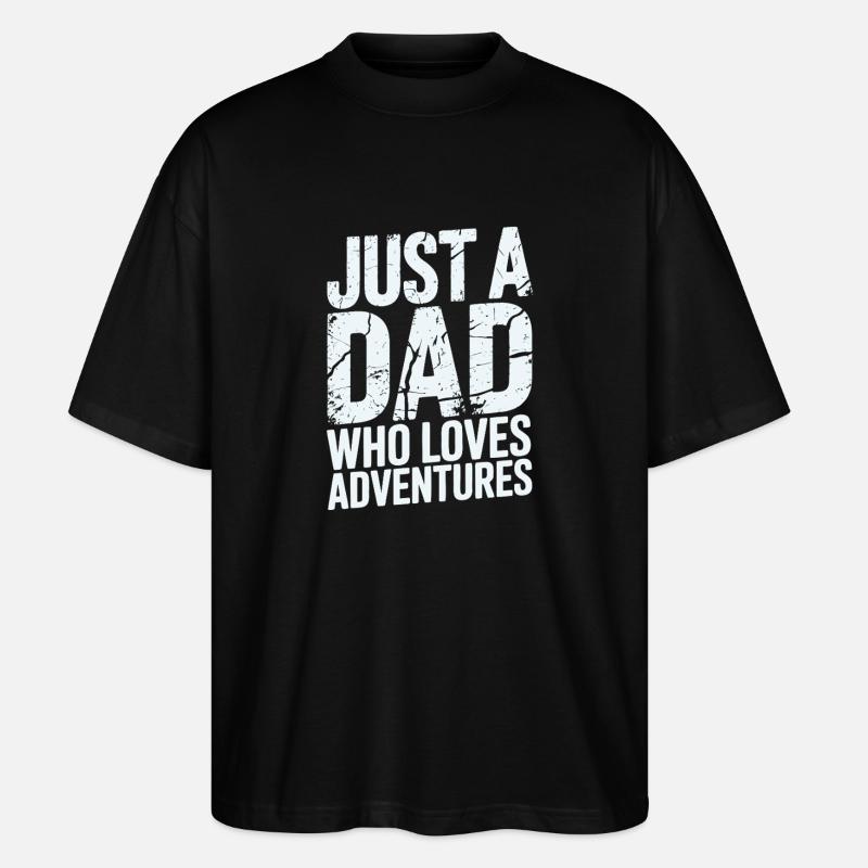 Vater der Abenteuer - Stanley/Stella Oversized Unisex Bio T-Shirt Blaster 2.0 - Schwarz