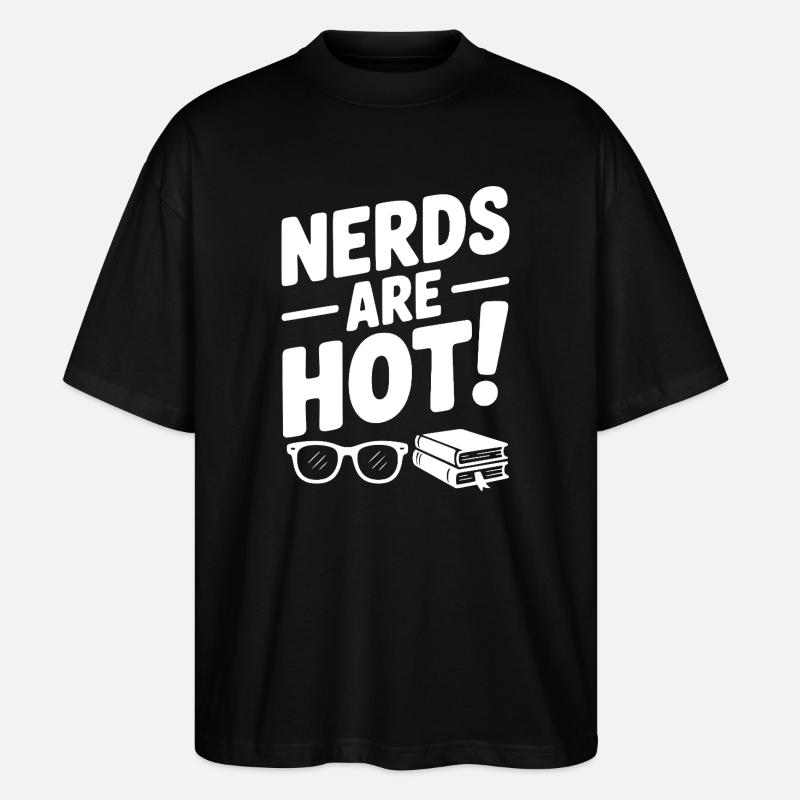Les nerds sont chauds ! - T-shirt bio Blaster 2.0 coupe oversize Stanley/Stella Unisexe - noir