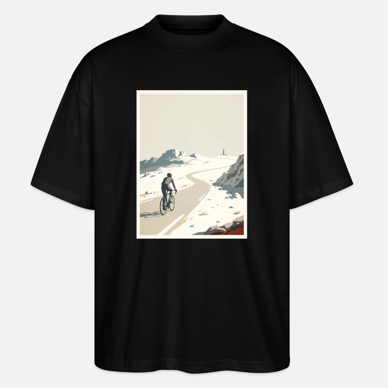 Summit Road - Cycling Memory - Stanley/Stella Oversized Unisex Organic T-shirt Blaster 2.0 - black