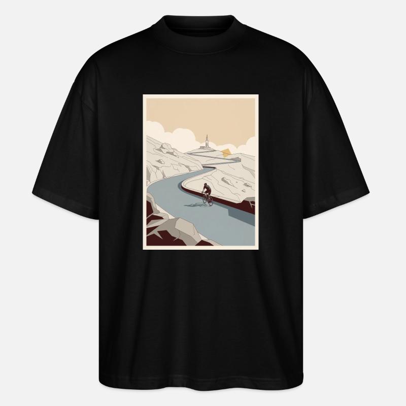 La Grimpe — Souvenir du cyclisme - T-shirt bio Blaster 2.0 coupe oversize Stanley/Stella Unisexe - noir