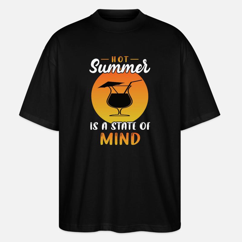 Hot summer state of mind - Stanley/Stella Oversized Unisex Bio T-Shirt Blaster 2.0 - Schwarz