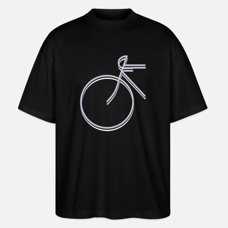 RENNRAD - Stanley/Stella Oversized Unisex Bio T-Shirt Blaster 2.0 - Schwarz