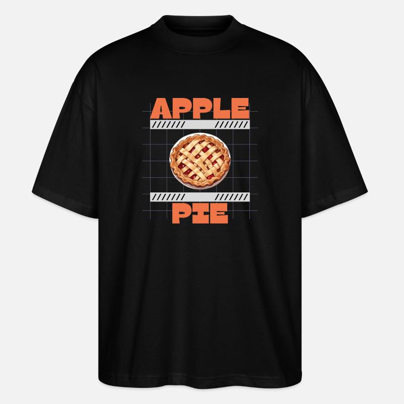 Apple Pie Recipe - Stanley/Stella Oversized Unisex Organic T-shirt Blaster 2.0 - black