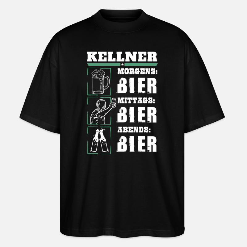 Mon quotidien de serveur - T-shirt bio Blaster 2.0 coupe oversize Stanley/Stella Unisexe - noir