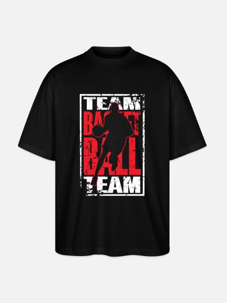 Équipe de basket-ball - T-shirt bio Blaster 2.0 coupe oversize Stanley/Stella Unisexe - noir